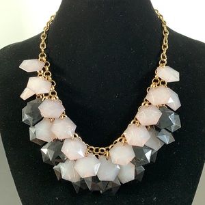 Grey and black statement necklace